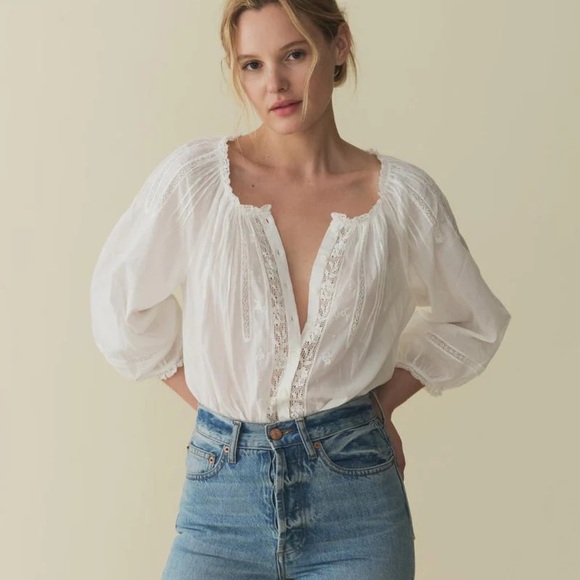 Doen Tops - Doen Abigail Top ~ Salt